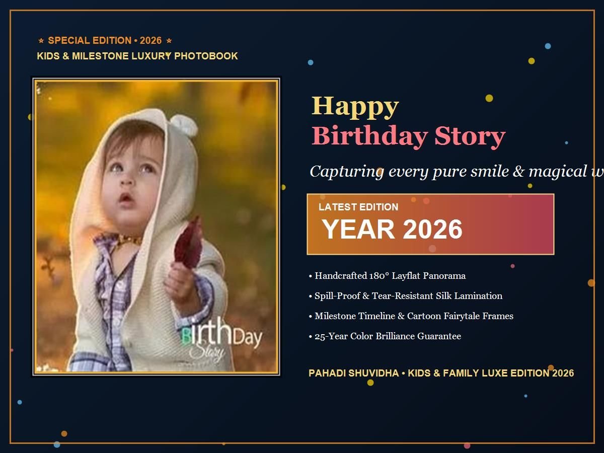 Birthday & Kids Milestone Photobook Cover 2026