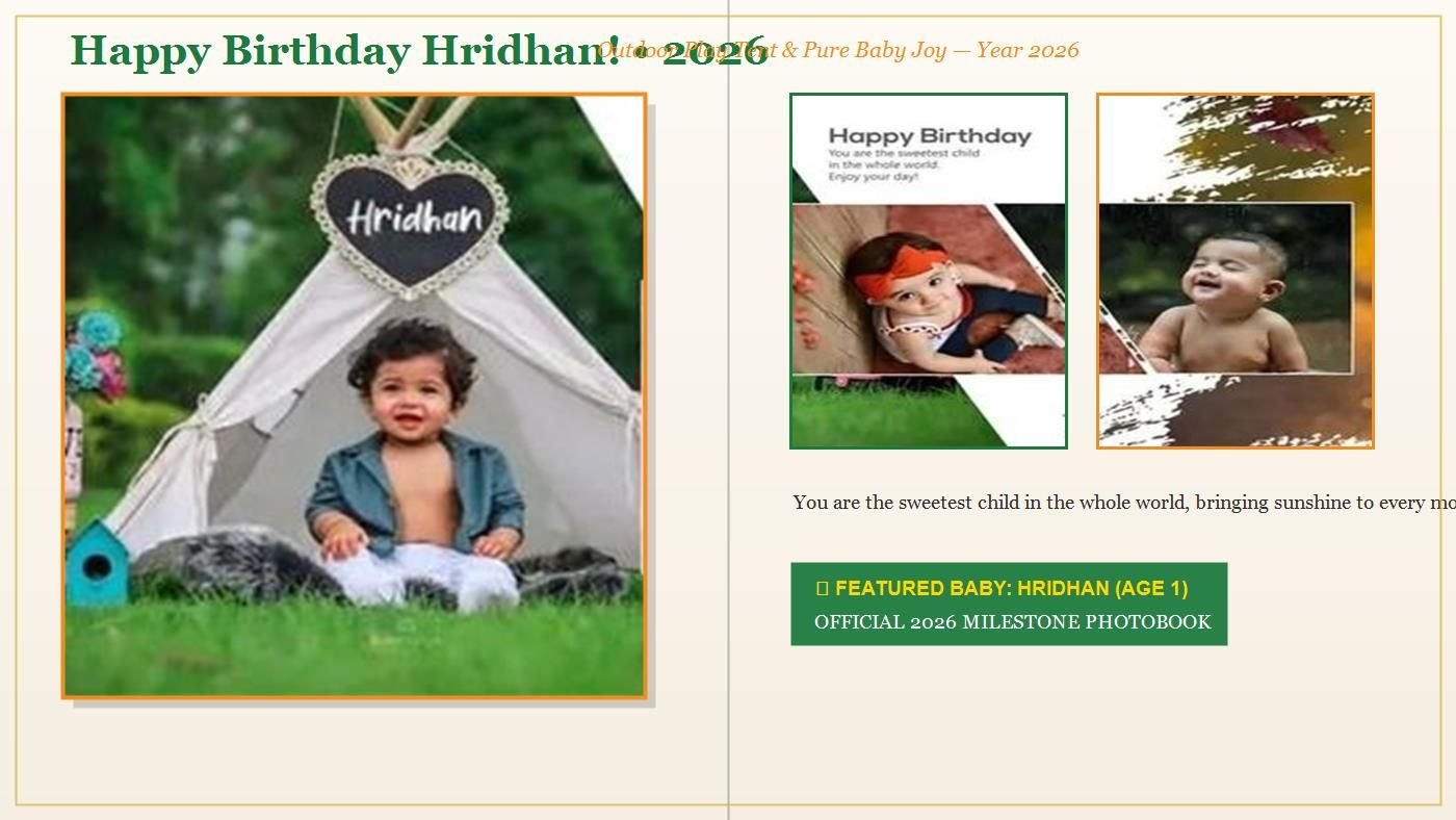 Birthday Album Spread 1 - 2026 Edition
