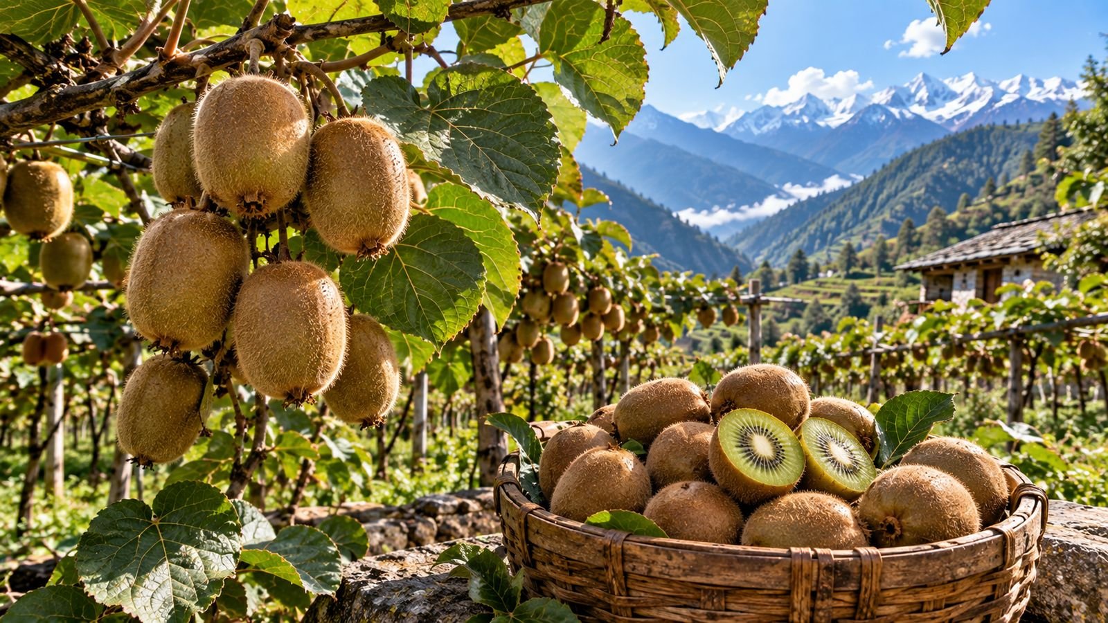 Kiwi grown in Himalayan orchard of Uttarakhand
