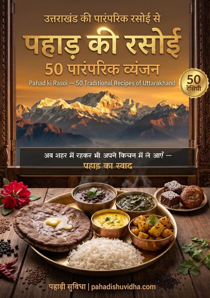 पहाड़ की रसोई — 50 पारंपरिक व्यंजन, ई-बुक का कवर